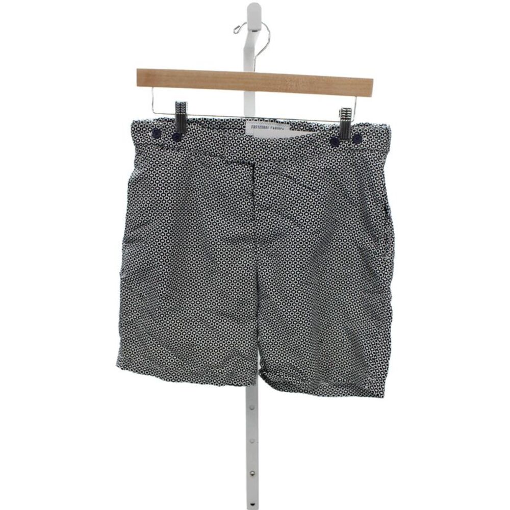 Frescobol Carioca Mens Geometric Black Polyamide Shorts Size 30